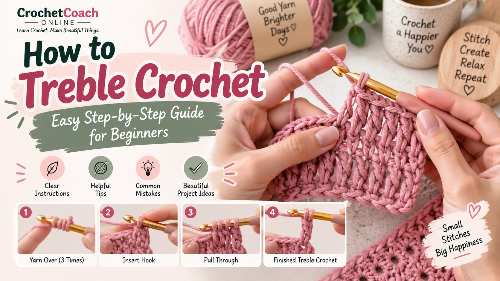 How to Treble Crochet